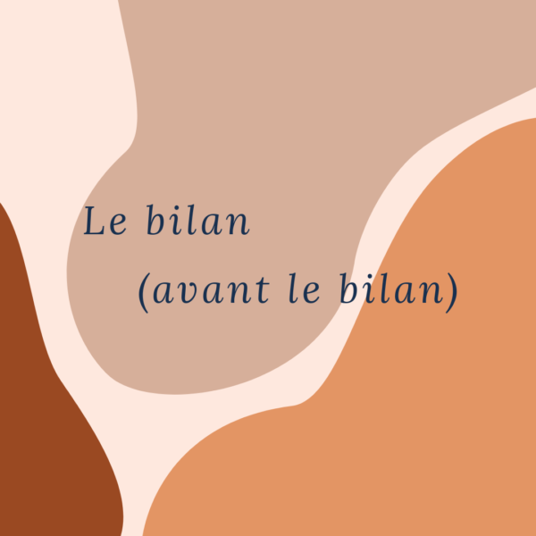 Le bilan (avant le bilan)